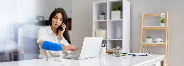 Yaralı İşçi tazminatı. Ofiste Kırık Kol