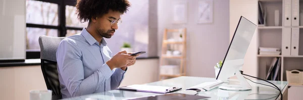 Dokumentbild Eller Foto Med Telefon Optiskt Smarttelefondokument — Stockfoto