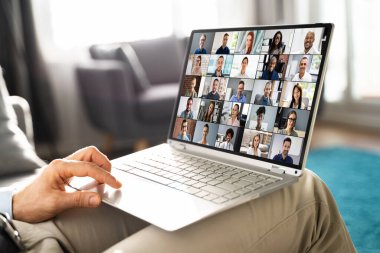 Bilgisayarda Sanal Çevrimiçi Görüntü Konferansı Webinar Çağrısı