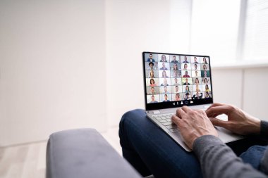 Bilgisayarda Sanal Çevrimiçi Görüntü Konferansı Webinar Çağrısı