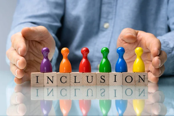 Inclusión Diversidad Igualdad Banner Banner Lgbt Inclusivo —  Fotos de Stock