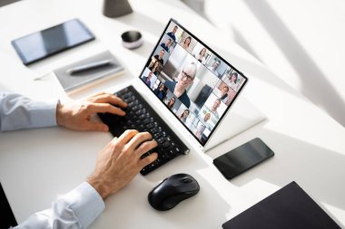 Çevrimiçi Dijital İK Video Konferansı Webinar. İş Çağrısı