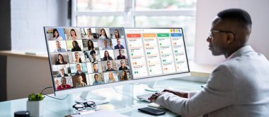 Çevrimiçi Uzaktan Görüntü Konferansı Webinar Toplantı Çağrısı