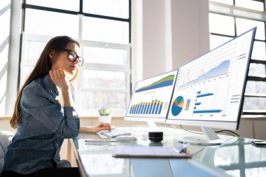 Finansal İş Analitik Veri Paneli. Analist Kadın