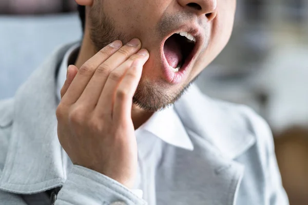 Ból Zęba Próchnicy Zdrowie Stomatologiczne Zęby Usta — Zdjęcie stockowe
