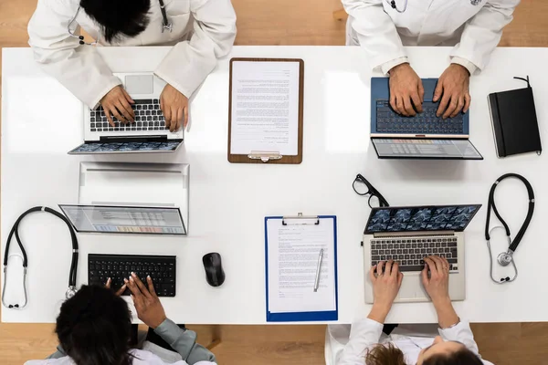 Ziekenhuisvergadering Voor Medisch Personeel Groep Van Mensen — Stockfoto