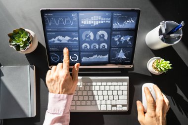 Dijital Veri Teknolojisi. KPI İş Kontrol Paneli Teknolojisi