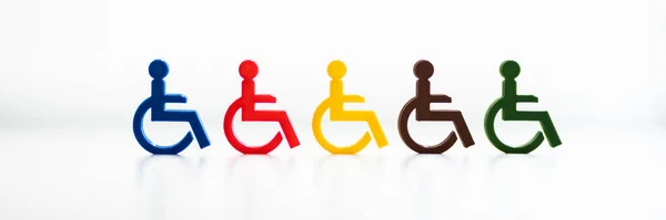 Знак Защита Инвалидности Знак Разнообразные Травмы Персонала — стоковое фото