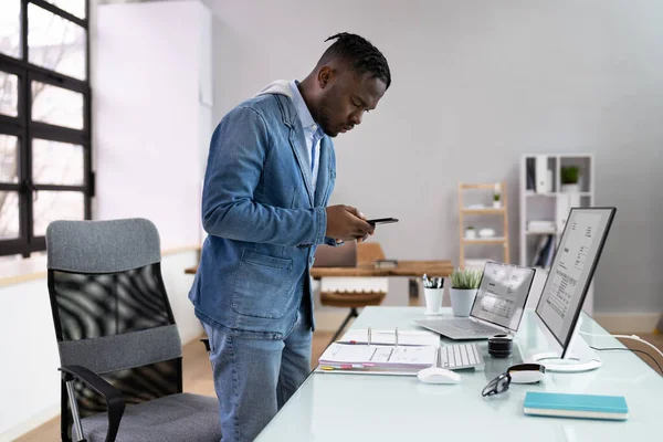 Dokumentbild Eller Foto Med Telefon Optiskt Smarttelefondokument — Stockfoto