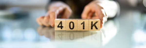 Egy 401K Jövedelempénz Befektetés — Stock Fotó