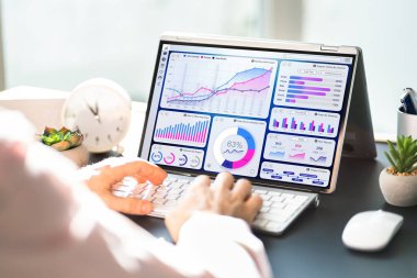 Dijital Veri Teknolojisi. KPI İş Kontrol Paneli Teknolojisi