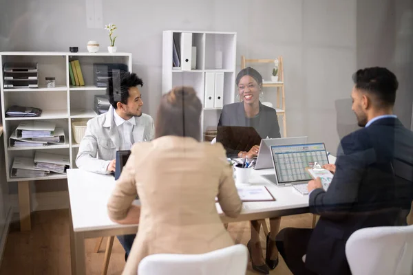 Diverse Business People Discussions Office Group Meeting — Stock Photo, Image