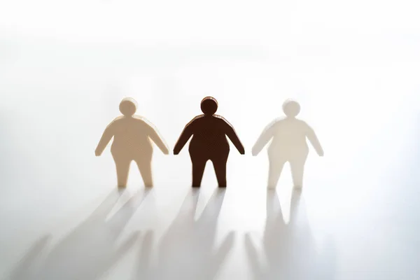 Positive Übergewichtige Size People Vielfalt Und Akzeptanz Der Schönheit — Stockfoto