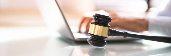 Legal Tech Und Court Law Technology Konzept — Stockfoto