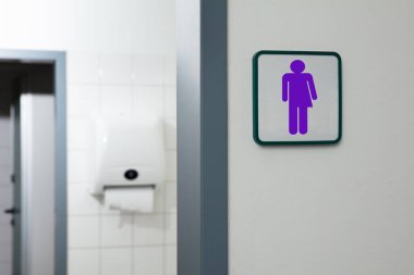 Cinsiyet Tarafsız Tuvalet İşareti. Umumi Tuvalet İmzası