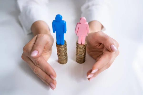 Gelijke Beloning Voor Mannen Vrouwen Geen Loonkloof Job Sex Parity — Stockfoto