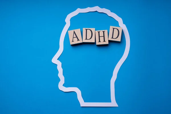 Adhd大脑 成年人的困惑和抑郁 压力概念 — 图库照片