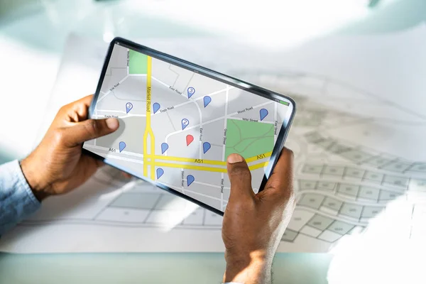 Cadastre Map Plan 약자이다 부동산 부동산 — 스톡 사진