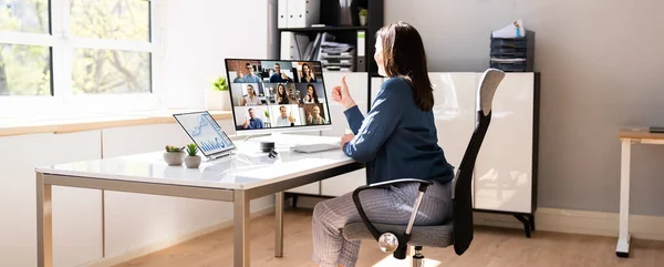 Business Video Call Dressed In Funny Pijama