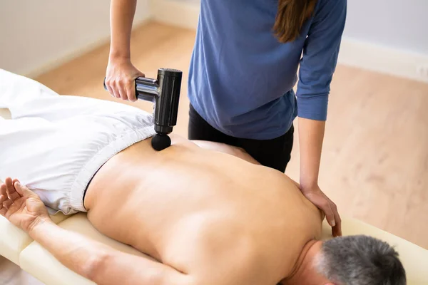 Massage Pistool Machine Voor Spierherstel Therapie — Stockfoto