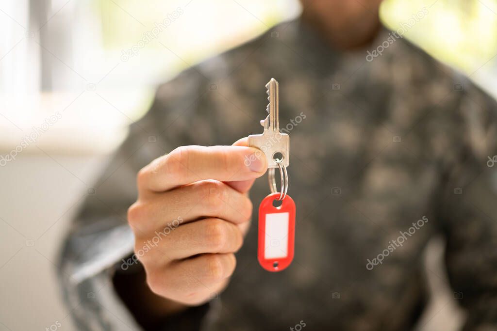 Soldier Buying Apartment. Ownership And Relocation. Veteran Owner