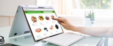 Gıda Satın Alma ve Teslimat. Çevrimiçi Perakende Depo Sırası