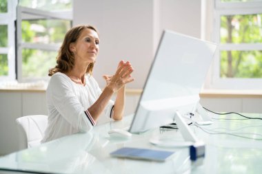 Video Konferansı Bilgisayarlı Webinar Business Call Banner