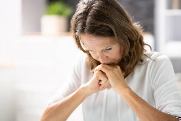 Praying Religious Woman Christian Prayer Seeking God — ストック写真