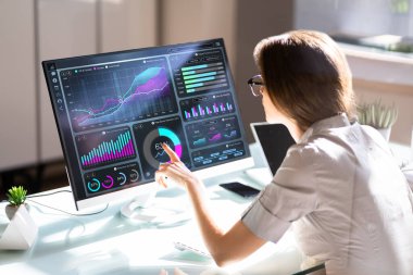 Dijital Veri Teknolojisi. KPI İş Kontrol Paneli Teknolojisi