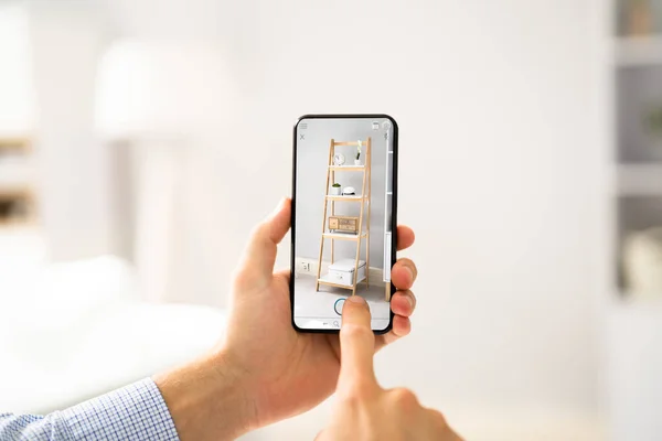 Technologie App Voor Woonkamer Meubels — Stockfoto