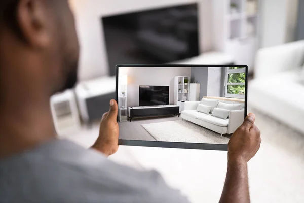 Virtuele Real Estate House Video Conference Tour — Stockfoto