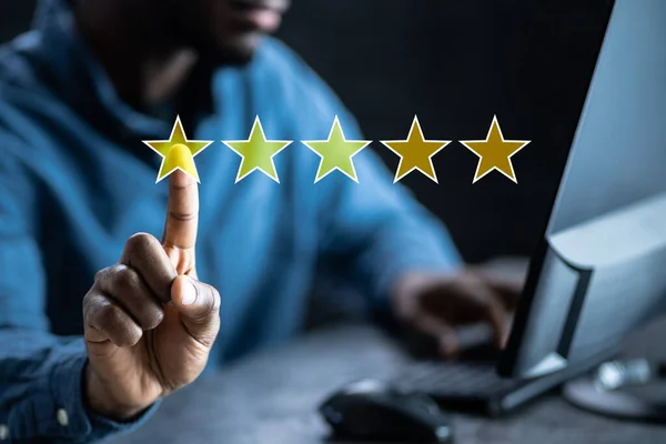 Best Customer Service Rate Business Quality Satisfaction — 图库照片