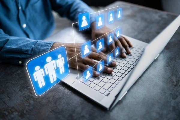 Organization Management Chart Business Strategy Diagram Information Technology — Stock Fotó