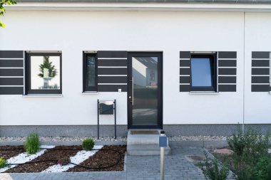 Modern Private Porch Door. Private Dream Exterior