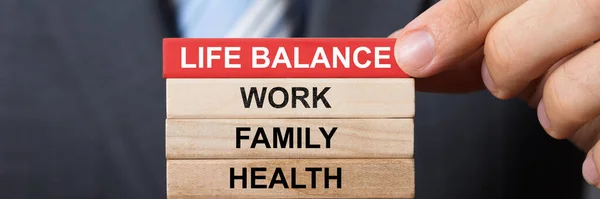 Διαχείριση Ισορροπίας Εργασίας Οικοδόμηση Οικογένειας Και Επιχειρήσεων — Φωτογραφία Αρχείου