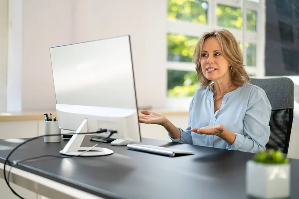 Videokonferenz Webinar Meeting Business Call Banner — Stockfoto