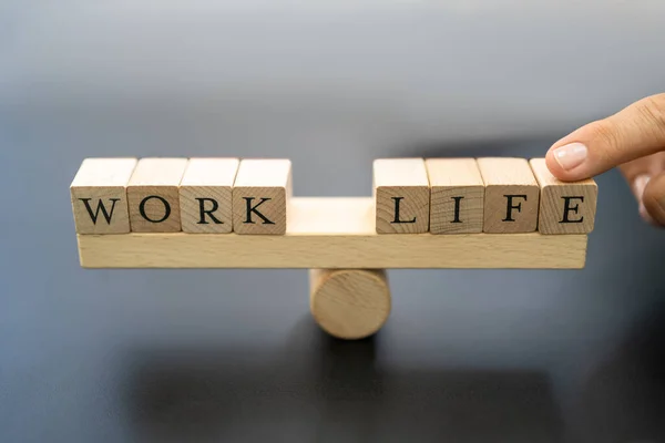 Work Life Balance Entscheidung Und Schutzkonzept — Stockfoto