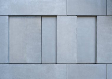 Beton Duvar Binası Cephesi. Modern Mimarlık Harici