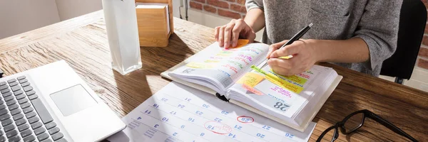 Planlegging Dagsorden Kalender Utpeking – stockfoto