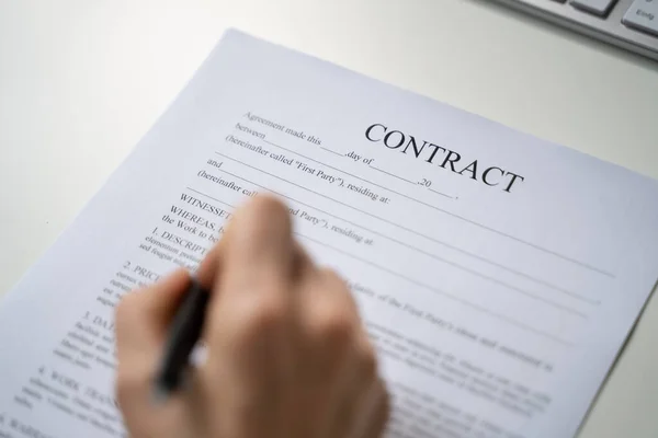 Legal Document Signature Compliance Form Paperwork — Stock Photo, Image