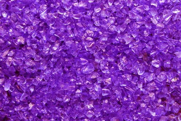 Violet glass granules background — Stock Photo, Image