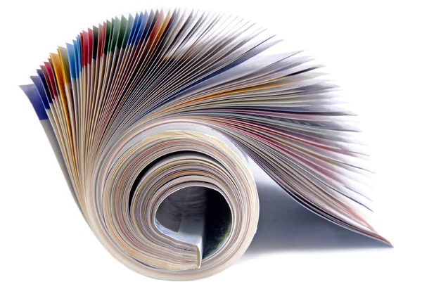 Magazine rolled isolated — Stock Photo, Image