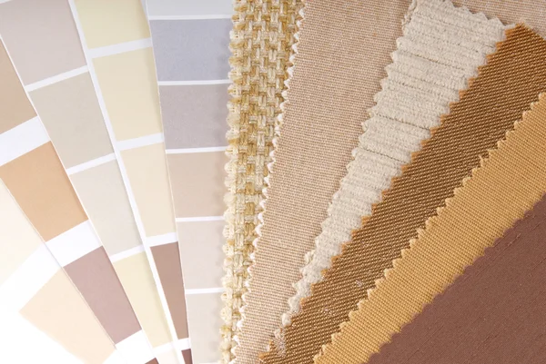 Upholstery,curtain and color selection — Stock Photo, Image