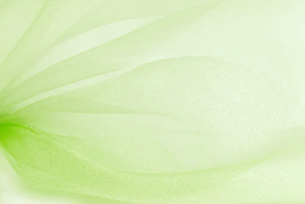 Textura de tecido de organza verde — Fotografia de Stock