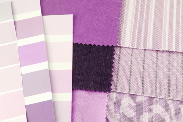 Wybór kolorów tkaniny i tapicerki — Zdjęcie stockowe