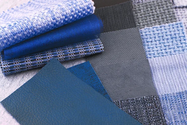 Wybór kolorów tkaniny tapicerskie — Zdjęcie stockowe