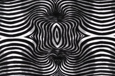 siyah ve beyaz çizgili kumaş dokusu yuvarlak