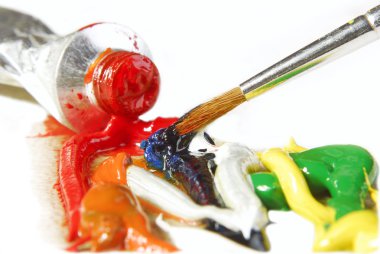 yağlı boya karıştırma