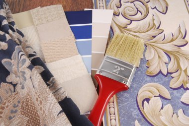 Material color choosing for interior decoration