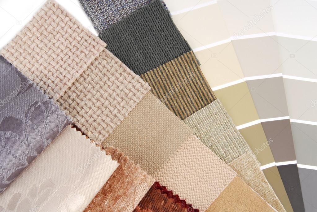 Upholstery tapestry and curtain color selection for interior